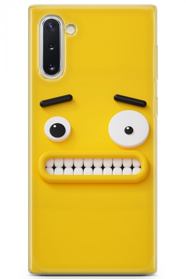 Samsung Galaxy Note 10 Uyumlu Kılıf Smile 13 Telaşlı Case Kapak Spring