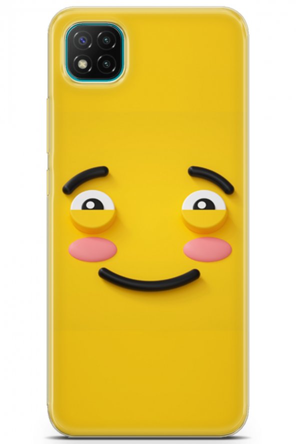 Xiaomi Poco C31 Uyumlu Kılıf Smile 30 Yaşlı Mutlu Kenarları Şeffaf Kapak Hallowen