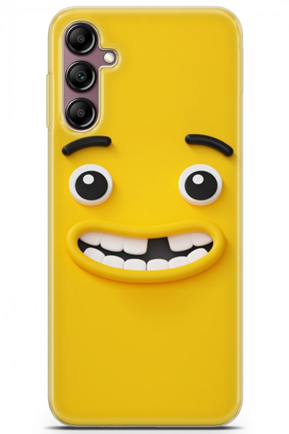 Samsung Galaxy A14 5G Uyumlu Kılıf Smile 01 Rahat Yüz Telefon Kılıfı Pastel