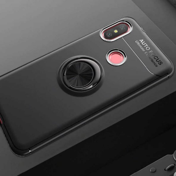 Xiaomi Mi A2 Lite Kılıf Kamera Çıkıntılı Renkli Ve Mıknatıslı Yüzüklü Standlı Lüx -RAVEL-
