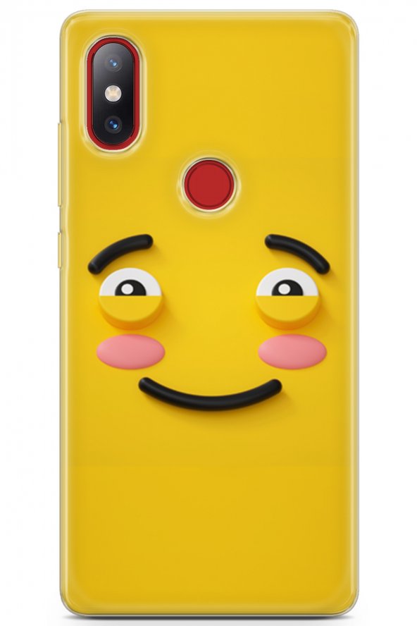 Xiaomi Mi 8 Se Uyumlu Kılıf Smile 30 Yaşlı Mutlu Kenarları Şeffaf Kapak Hallowen GU10983