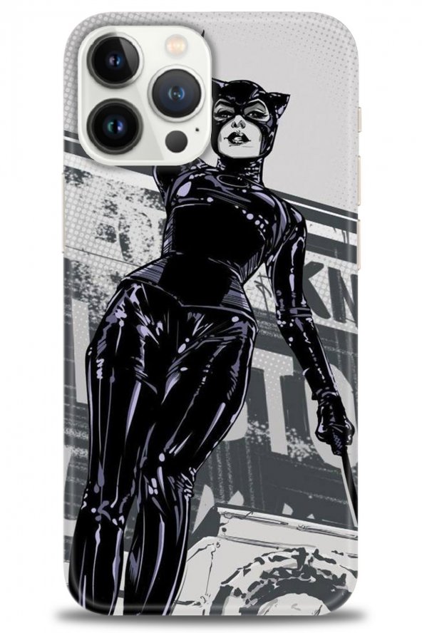 iPhone 14 Pro Max Kılıf HD Baskılı Kılıf - Kara Kedi