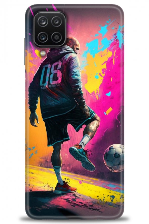 Samsung Galaxy A12 Kılıf HD Baskılı Kılıf - Futbol