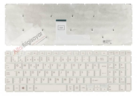 Toshiba TBM14M86TQ-9202 Klavye Q-TR Beyaz Renk