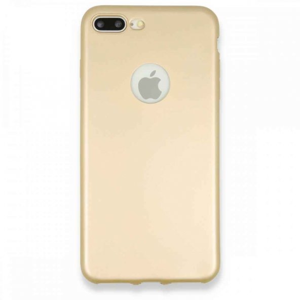 iPhone 8 Plus Kılıf Premium Rubber Silikon - Gold