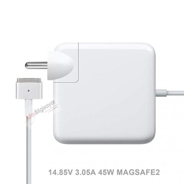 Apple 45W Mag Safe 2 Power Adapter Charger A1436 MagSafe2 45w Adaptör Şarj Cihazı