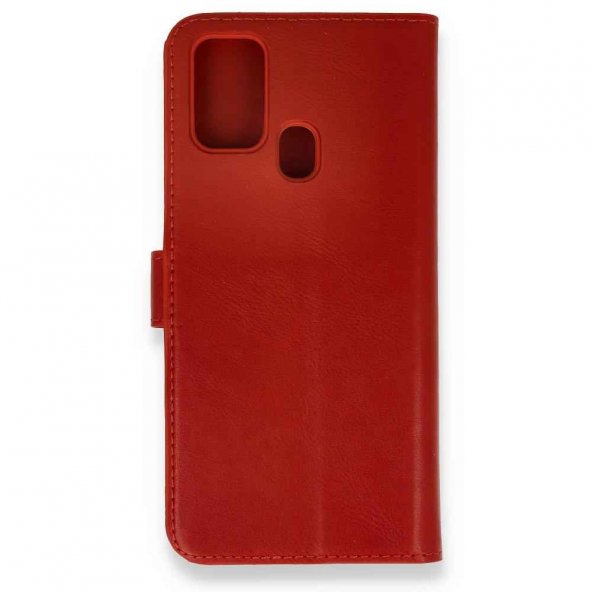 Samsung Galaxy M31 Kılıf Trend S Plus Kapaklı Kılıf - Kırmızı