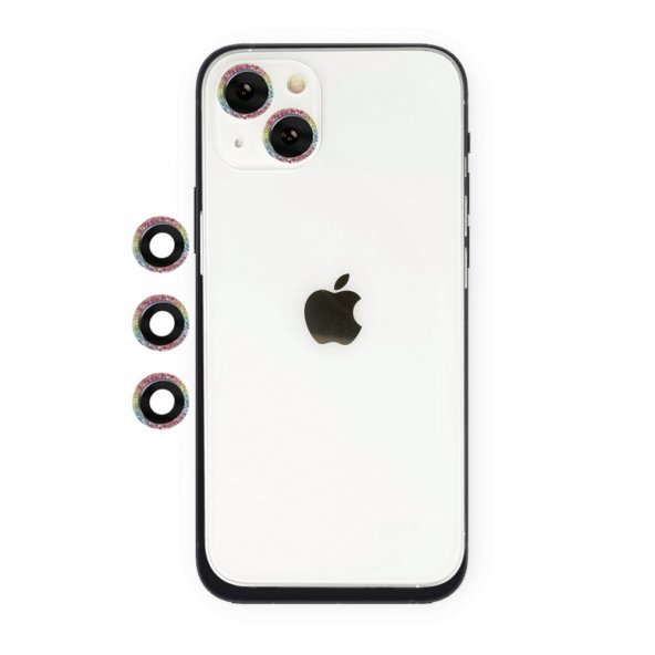 iPhone 14 Shine Kamera Lens - Rainbow