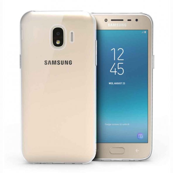 Samsung Galaxy J2 2018 Ultra İnce Kaliteli Esnek Şeffaf Silikon