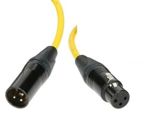 Balanslı XLR Sarı Kaliteli Mikrofon Kablosu 5 Metre