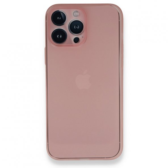 iPhone 14 Pro Max Kılıf PP Ultra İnce Kapak - Pembe