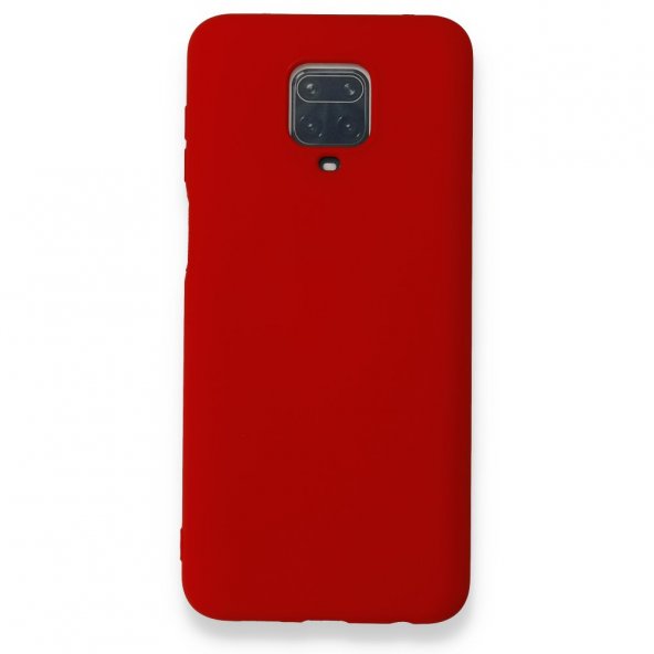 Xiaomi Redmi Note 9 Pro Kılıf Nano içi Kadife Silikon - Kırmızı