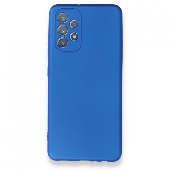 Samsung Galaxy A52s Kılıf Premium Rubber Silikon - Mavi