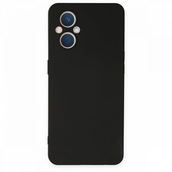 Oppo Reno 7 Lite Kılıf Nano İçi Kadife Silikon - Siyah