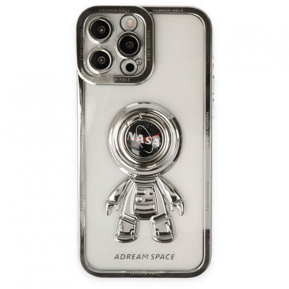 İphone 13 Pro Max Kılıf Astronot Silikon - Nasa Koyu