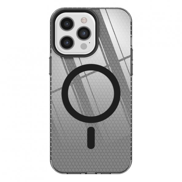 İphone 12 Pro Max Kılıf Beta Magneticsafe Silikon - Siyah