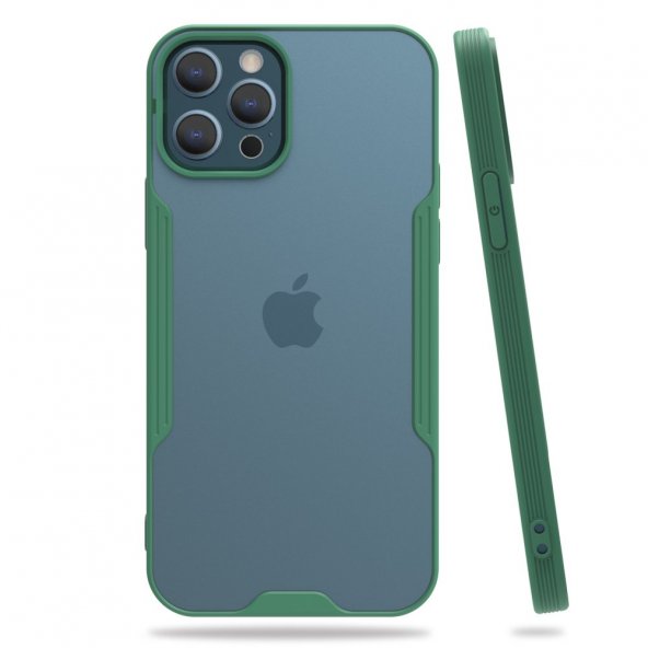iPhone 12 Pro Kılıf Platin Silikon - Yeşil
