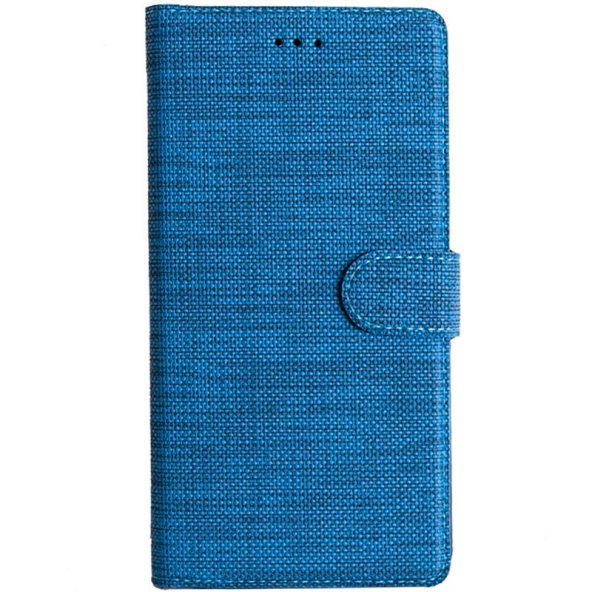 Samsung Note 10 Plus Standlı Kartvizitli ve Para Gözlü Kumaş Desen