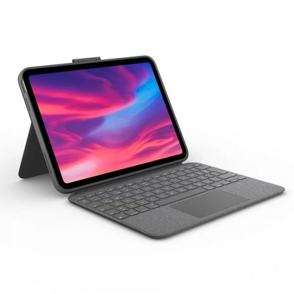 Logitech Combo Touch iPad 10. Nesil ile Uyumlu Klavyeli Tablet Kılıfı - Gri