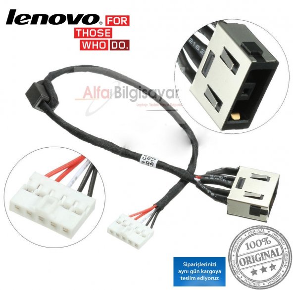 Lenovo FLEX 2-14 20404 20432 Dc Jack power soket laptop adaptor giriş soketi Orjinal ZN10816