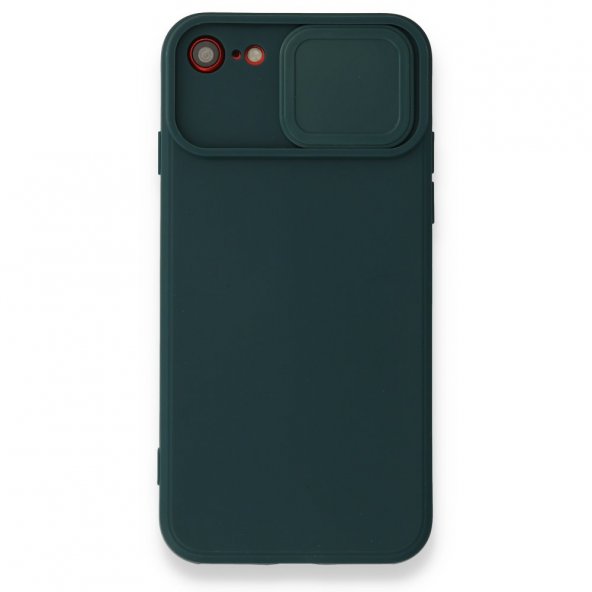 iPhone 8 Kılıf Color Lens Silikon - Yeşil