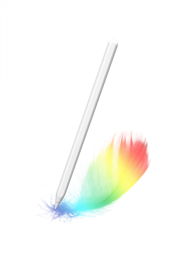 iPad 5. Nesil 12.9 inç Uyumlu Kablosuz Şarj Olabilen Avuç İçi ve Eğim Özellikli Kalem