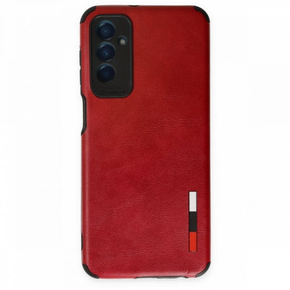 XD Samsung Galaxy M13 Kılıf Loop Deri Silikon - Kırmızı