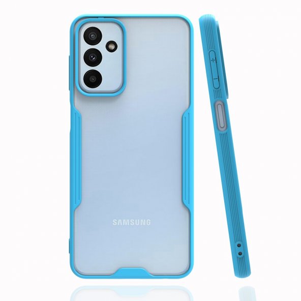 XD Samsung Galaxy M13 Kılıf Platin Silikon - Mavi