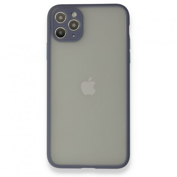 iPhone 12 Pro Max Kılıf Montreal Silikon Kapak - Gri