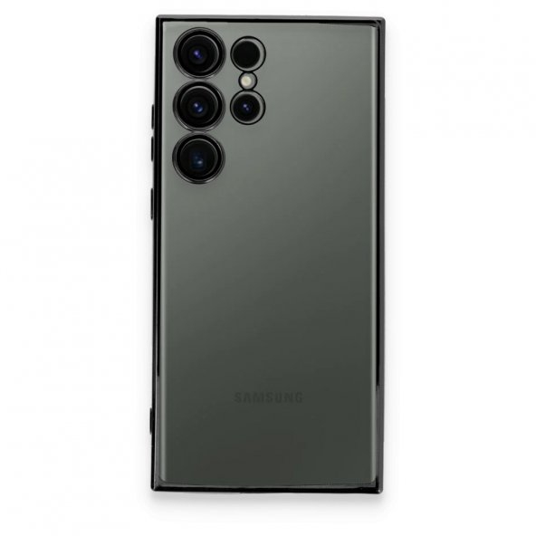 Samsung Galaxy S23 Ultra Kılıf Razer Lensli Silikon - Siyah