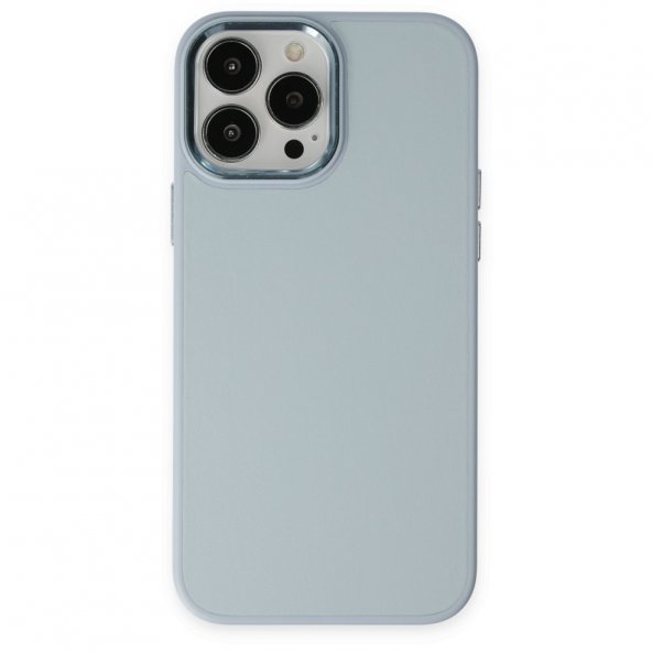 iPhone 14 Pro Kılıf Asya Deri Silikon - Sierra Blue