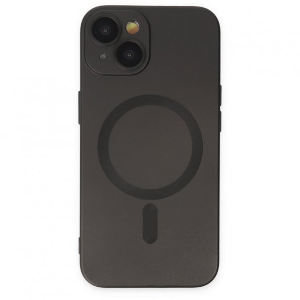 iPhone 14 Kılıf Moshi Lens Magneticsafe Silikon - Siyah